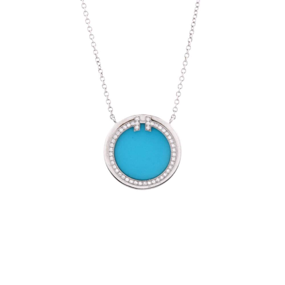 Tiffany & Co. Large T Circle Pendant Necklace